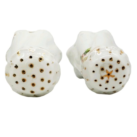 Antique Hand Painted Nippon Salt & Pepper Floral - Picture 5 of 7